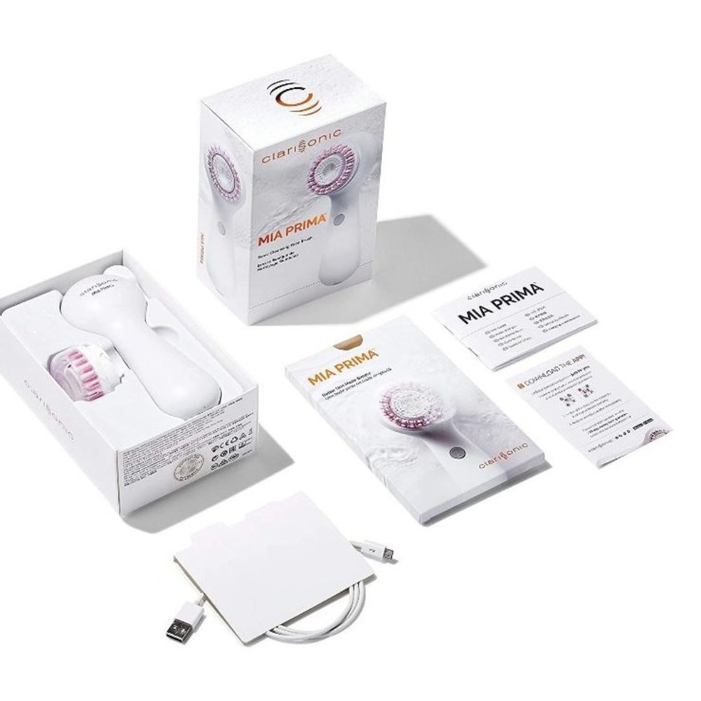Clarisonic Mia Prima Sonic Facial Cleansing bundle - WHITE (W/ 5 Brush Heads) - Picture 11 of 14